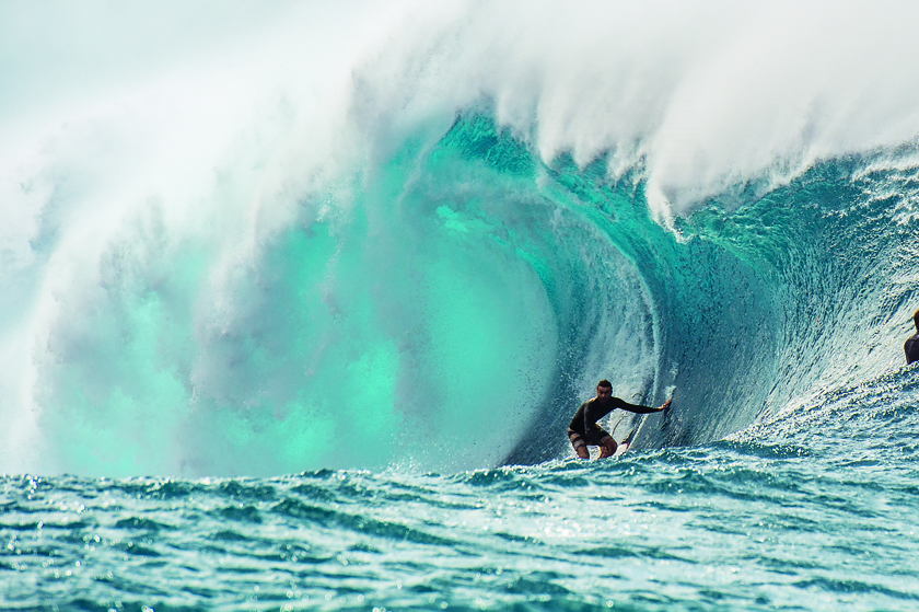 S18_PHOTO RIGHTS EXPIRE July 15, 2018: Kohl Christensen surfing at Pipeline on Christmas Day 2016.