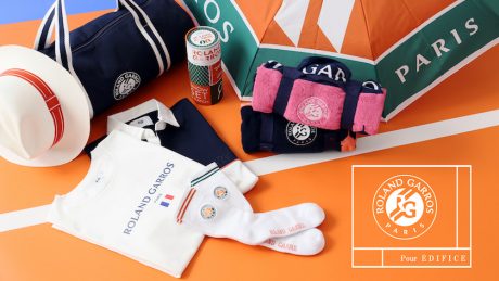 Tennis Grand Slam, ROLAND GARROS and EDIFITH collaborate on new items.