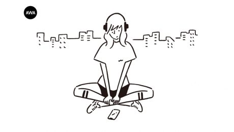 イラストレーターの長場雄が、音楽ストリーミングサービスAWAでプレイリストを公開。