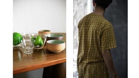 From ceramics and glass to decorate your dining table to the new men's collection. Pop-up at Babagoury's main store in Kiyosumi-Shirakawa.