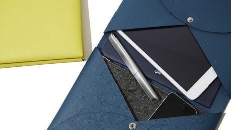 Hermes' clutch bag is the ultimate in minimalism.