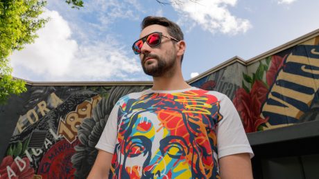 Also available at the Green Room Festival! A|X Armani Exchange's "#ST_ART" collection.