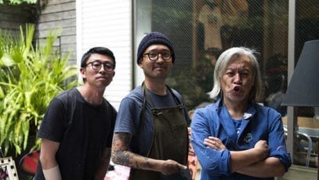 ウルトラヘビーのポップアップストア初日に、神出鬼没の3人がやって来た！