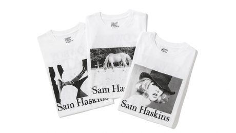 Photographer Sam Haskins and Tsuyoshi Noguchi's Stilo! collaboration T-shirts will be available at Beauty & Youth.