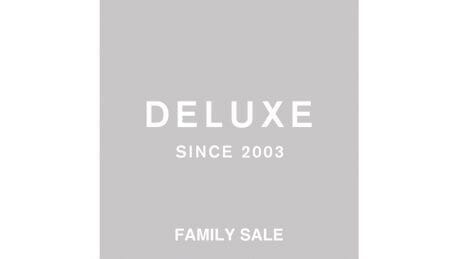 Up to 90% off!　The Deluxe Family Sale will be held .