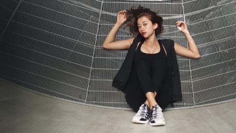 Asics Tiger x Monkey Time! Gelmai is released in a neat pale gray color.