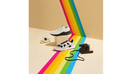 Inspired by the instant camera, Puma and Polaroid collaborated on these sneakers.