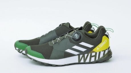 The newest addition to the Adidas Terrex x White Mountaineering shoe lineup. The chic design is attractive.