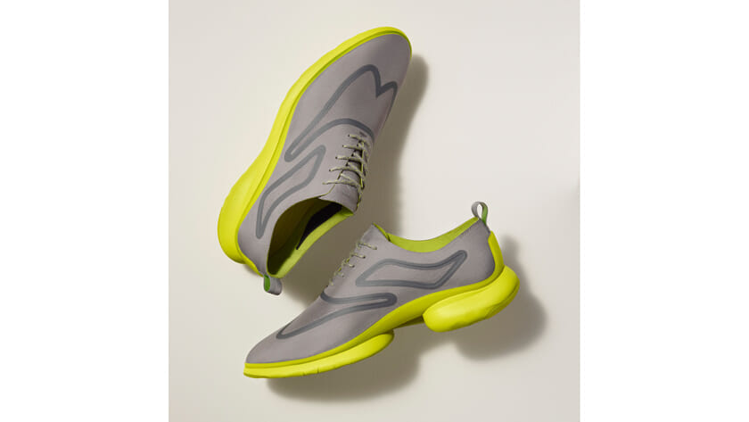 Cole Haan 3.ZeroGrand Men’e Gray and Yellow Oxfords Cole Haan Men main image 4