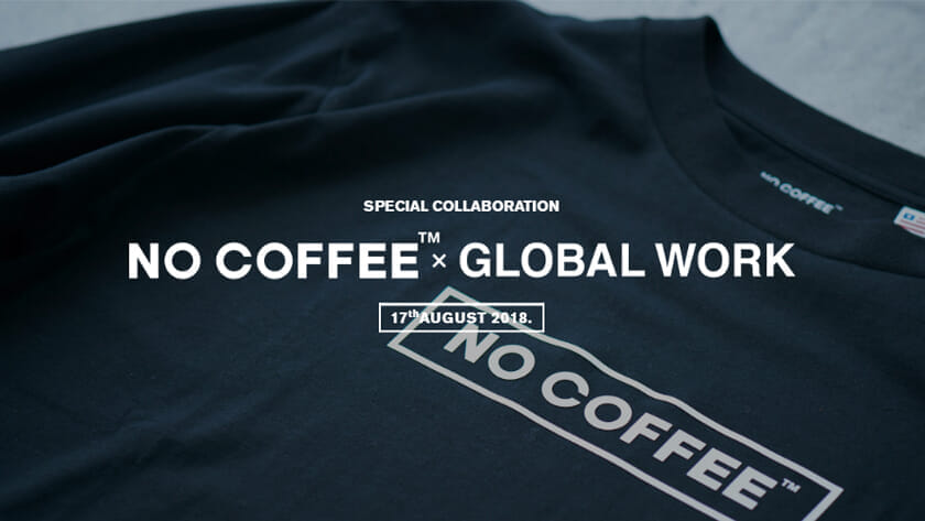 GLOBAL WORK　NO COFFEE シャツ　Mサイズ　新品タグ付　即購入