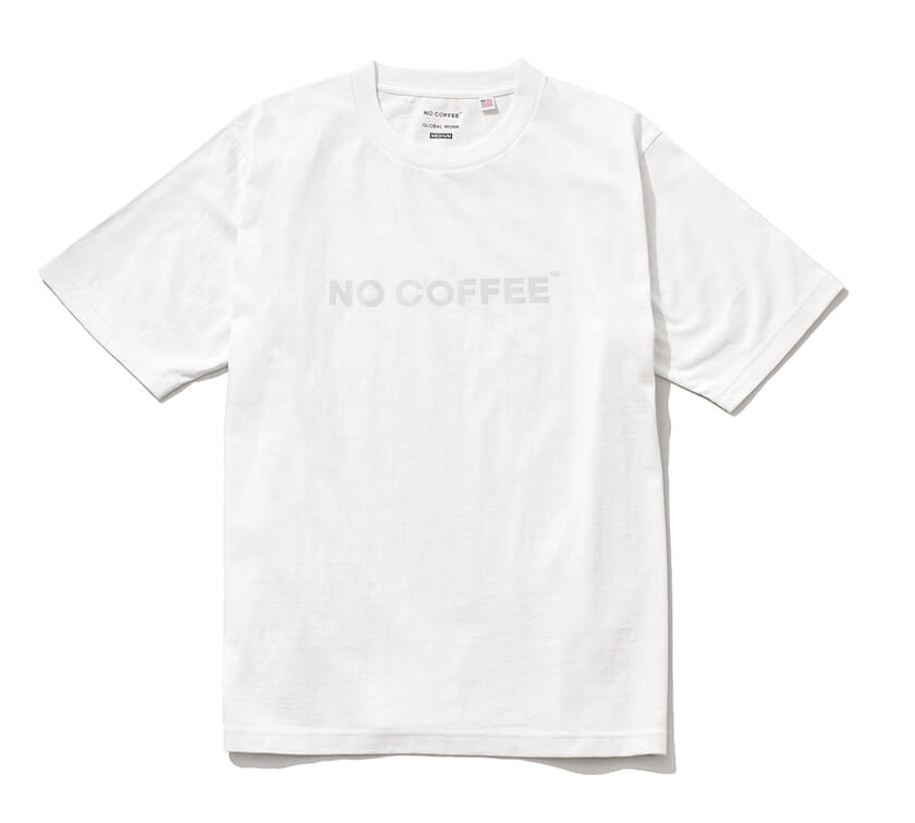 GLOBAL WORK　NO COFFEE シャツ　Mサイズ　新品タグ付　即購入