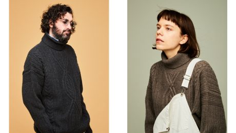 From Yashiki comes a thick knit inspired by the oddly shaped rocks of the Noto Peninsula.