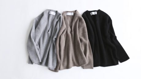 カシミアのポテンシャルを最大限にまで引き出した、ウェルノードとエディフィスのコラボセーター。