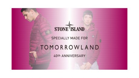 The strangeness of coloring . Stone Island's capsule collection commemorating Tomorrowland's 40th anniversary is now available.