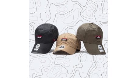 ナンガとフォーティーセブンのハイブリッドキャップは、ベーシックなデザインを防水透湿素材でアップデート。