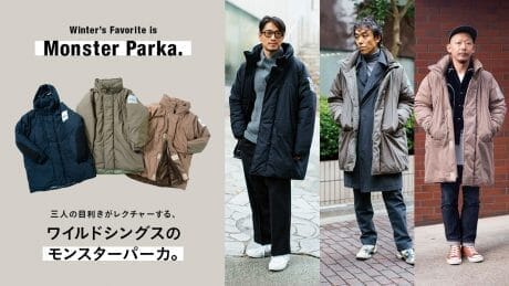 Three connoisseurs lecture on the Wild Things Monster Parka.