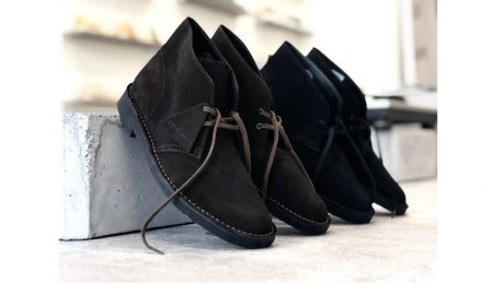 Limited edition British-made desert boots will also be available. Clarks Originals pop-up event will be held.