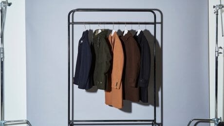 , a melton coat that completes this season's look.