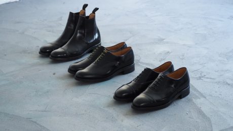 Nestlove Confect x Saunders, three pairs that straddle the line between military and dress.