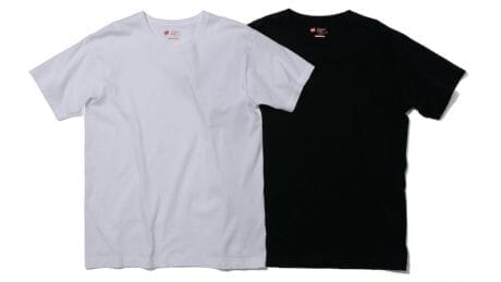 絶妙な生地感。肌が透けにくい5.3オンスの厚さに設定した、ヘインズのジャパンフィット。