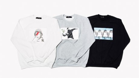 Banksy's symbolic artwork on sweatshirts and T-shirts. Let's welcome spring wearing art.