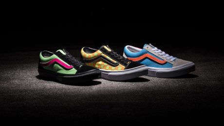 Crazy patterns explode. Old school co-written by Billy's and Vans.