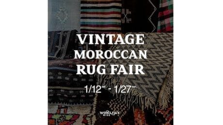 Maniacs are drooling. An event featuring vintage Moroccan rugs will be held at Worldly Wise.