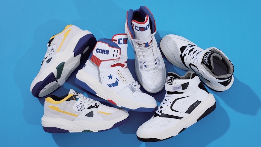 A modern take on the 80's archives. Converse's retro