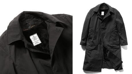 【フイナムズ先行販売】着回しが良くて3シーズン着用可。USネイビーの万能ステンカラーコートはいかがでしょう。