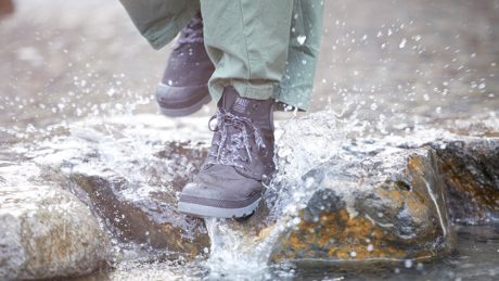Breathable and waterproof, lightweight, strong grip. Palladium's new waterproof boots are your friend on rainy days.