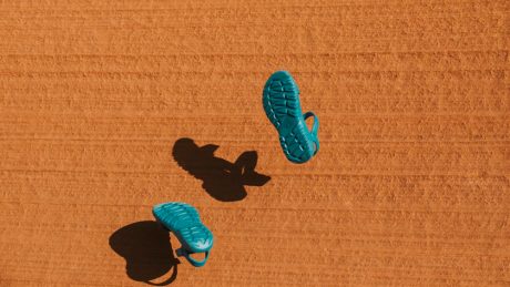 It's not like there are straps. Teva's new sandals are all in one piece.