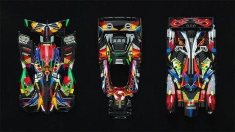 これは発想になかった！ ミニ四駆用のステッカーだけでつくる芸術。