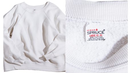 【今日のフイナムズ】なんてことはないけど、なんかいい白のスエット。