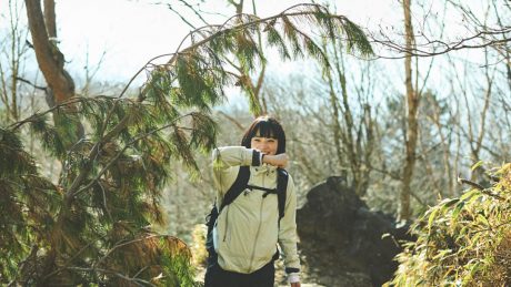 小松菜奈と山登り。