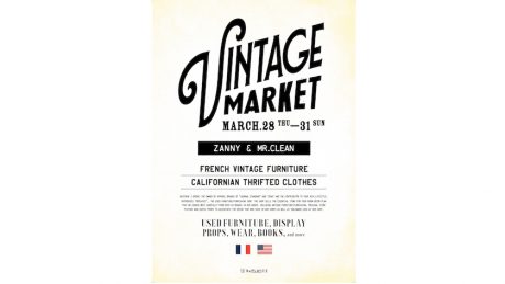 A fanatical pop-up event will be held with an array of French antique furniture, miscellaneous goods, and American vintage clothing.