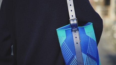 Series "Aspiring Masterpieces" No.89 Hermes' first bag made of knitwear.