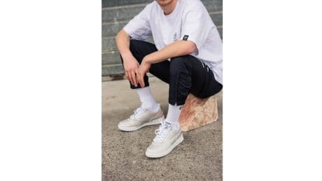 Luxury tennis shoes by Sergio Tacchini and Chinatown Market.