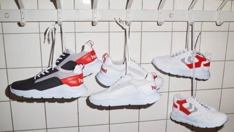 A Scandinavian-inspired pair of HUMMEL HIVE dado sneakers, with a GW-only campaign .