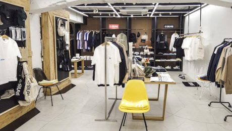 A pop-up store at Styles Daikanyama with a wide range of street wear by Cyrus.
