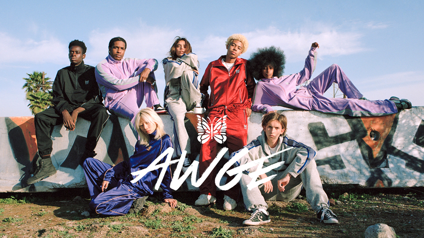 Needles(ニードルズ)xASAP ROCKY AWGE トラックパンツ ブラック アウグ x ニードルズのコラボコレクション第3弾が発売 |