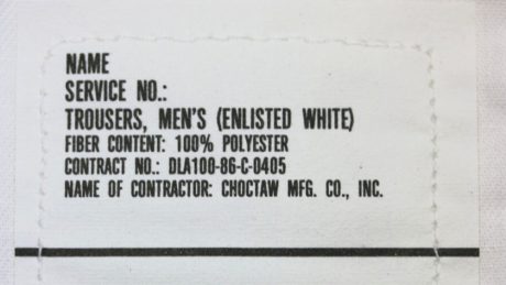 【 Today's Huinams] U.S. Navy sailor pants to try in summer. And they are dead stock!