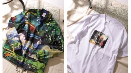 An anonymous-themed artist, Auto Moai. The collaboration item with Freaks Store, which boldly incorporates his work, is now available.