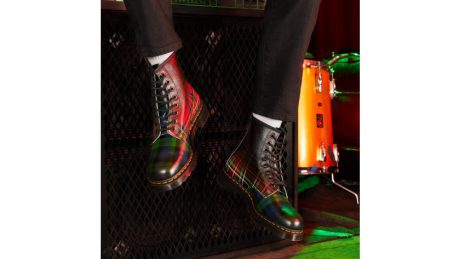 The spirit of punk in Dr. Martens and tartan checks.