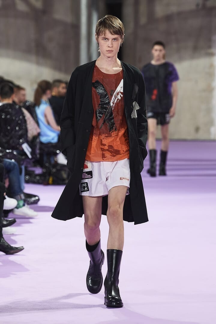 RAF SIMONS☆コットン クラシック ラボコート オフホワイト (RAF