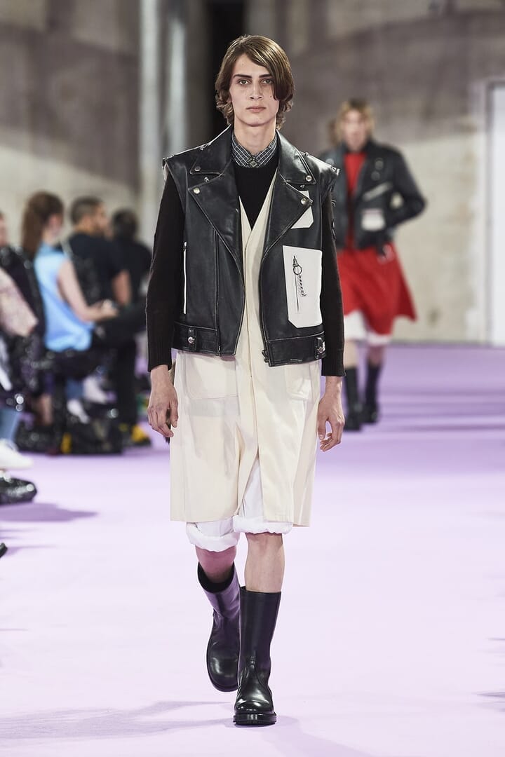 アン・ドゥムルメステール　レザージャケットS デッドストックraf simons アン・ドゥムルメステール レザージャケットS デッドストックraf