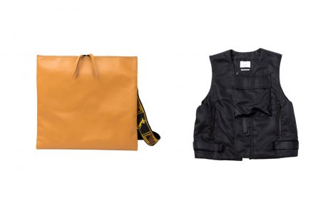 Bags and vests. Two collaborations by shoe brand Orphic.