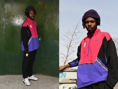 リーボック クラシック とハヴアグッドタイムによるセットアップは、90年代の香りが漂います。