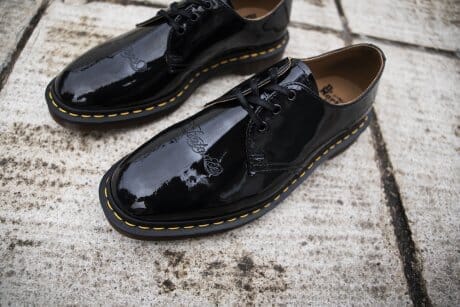The latest collaboration between Dr. Martens and Undercover, doused in beautiful brilliance. The punks of both parties resonate with each other.