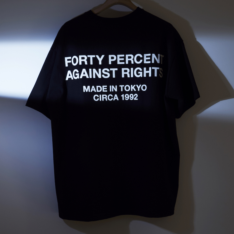 FORTY PERCENTS AGAINST RIGHTS 90' Tシャツ L