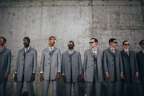 Thom Browne's personal order session. For a top-notch suit, head to Marunouchi this weekend.